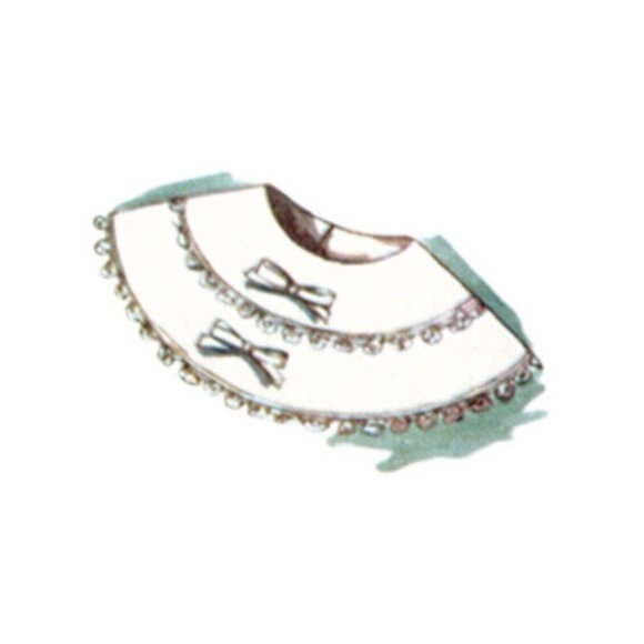 Simplicity 9817 Vintage 50s Sewing Pattern Misses' Neckwear Headband Dickey Sash - Picture 7 of 11